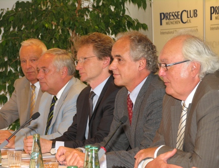 v.l.n.r. Theodor Mantel, Ulrich Krötsch, Nikolaus Melcop, Michael Schwarz, H. Hellmut Koch 